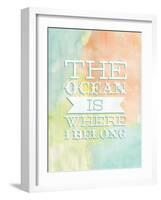 Ocean Belong-Ashley Sta Teresa-Framed Art Print