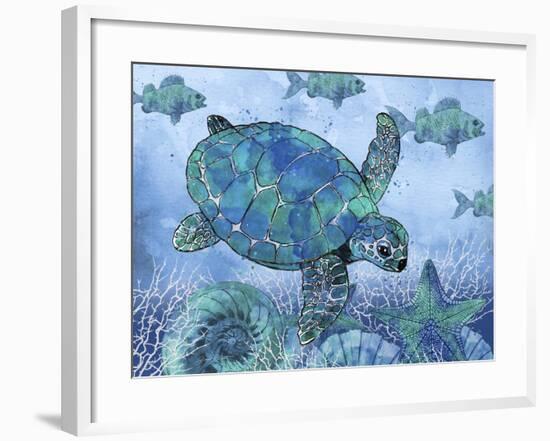 Ocean Blues-C-Jean Plout-Framed Giclee Print