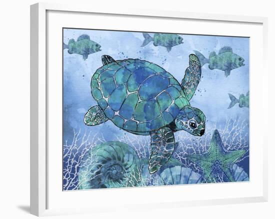 Ocean Blues-C-Jean Plout-Framed Giclee Print