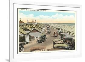 Ocean Boulevard, Tent City, Coronado, San Diego, California-null-Framed Art Print