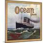 Ocean Brand - Rialto, California - Citrus Crate Label-Lantern Press-Mounted Art Print