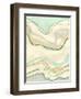 Ocean Cascade I-Vanna Lam-Framed Art Print