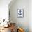 Ocean City, New Jersey - Blue and White Anchor-Lantern Press-Mounted Art Print displayed on a wall