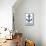 Ocean City, New Jersey - Blue and White Anchor-Lantern Press-Stretched Canvas displayed on a wall