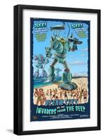 Ocean City, New Jersey - Invaders from the Deep-Lantern Press-Framed Art Print
