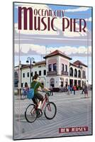 Ocean City, New Jersey - Music Pier-Lantern Press-Mounted Art Print