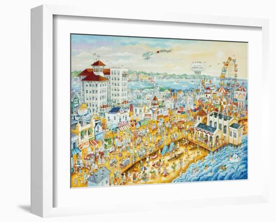 Ocean City Summer-Bill Bell-Framed Giclee Print