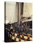 Ocean-Class Ship Model, First Class Vessel with 120 Cannons, Detail France, 18th-19th Century-null-Stretched Canvas