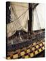 Ocean-Class Ship Model, First Class Vessel with 120 Cannons, Detail France, 18th-19th Century-null-Stretched Canvas