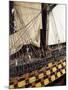 Ocean-Class Ship Model, First Class Vessel with 120 Cannons, Detail France, 18th-19th Century-null-Mounted Giclee Print