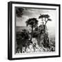 Ocean Cliff Square I-Alan Hausenflock-Framed Photographic Print