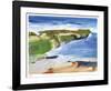 Ocean Cliffs-Barbara Rainforth-Framed Giclee Print