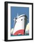 Ocean Cruises Blank - Dave Thompson Contemporary Travel Print-Dave Thompson-Framed Art Print