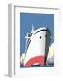 Ocean Cruises Blank - Dave Thompson Contemporary Travel Print-Dave Thompson-Framed Art Print