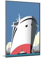 Ocean Cruises Blank - Dave Thompson Contemporary Travel Print-Dave Thompson-Mounted Art Print