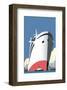 Ocean Cruises Blank - Dave Thompson Contemporary Travel Print-Dave Thompson-Framed Giclee Print