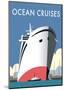 Ocean Cruises - Dave Thompson Contemporary Travel Print-Dave Thompson-Mounted Art Print