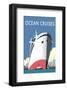 Ocean Cruises - Dave Thompson Contemporary Travel Print-Dave Thompson-Framed Giclee Print