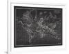 Ocean Current Map - Global Shipping Chart-The Vintage Collection-Framed Giclee Print