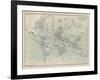 Ocean Current Map I-The Vintage Collection-Framed Giclee Print
