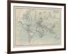 Ocean Current Map I-The Vintage Collection-Framed Giclee Print