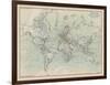 Ocean Current Map I-The Vintage Collection-Framed Giclee Print