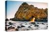 Ocean Door and Golden Light, Big Sur California Coast-Vincent James-Stretched Canvas