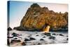 Ocean Door and Golden Light, Big Sur California Coast-Vincent James-Stretched Canvas