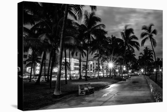 Ocean Drive by Night - Miami-Philippe Hugonnard-Stretched Canvas