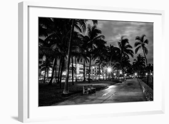 Ocean Drive by Night - Miami-Philippe Hugonnard-Framed Photographic Print