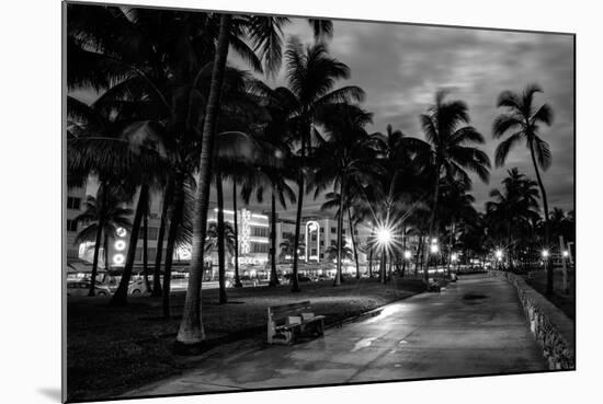 Ocean Drive by Night - Miami-Philippe Hugonnard-Mounted Photographic Print