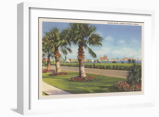 Ocean Drive, Corpus Christi-null-Framed Art Print