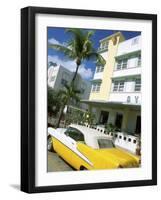 Ocean Drive, Miami Beach, Florida, USA-Bill Bachmann-Framed Photographic Print