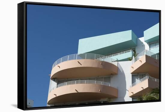 Ocean Drive, South Beach, Miami Beach, Florida, United States of America, North America-Sergio Pitamitz-Framed Stretched Canvas