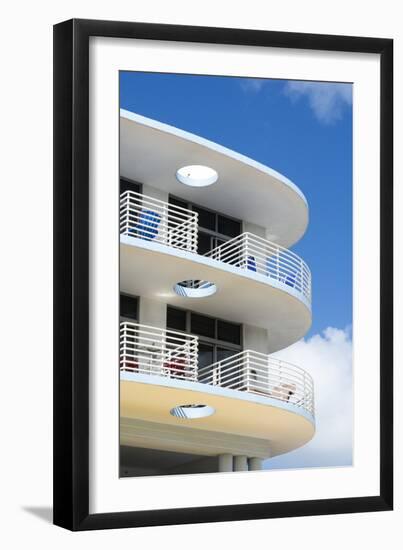 Ocean Drive, South Beach, Miami Beach, Florida, United States of America, North America-Sergio Pitamitz-Framed Photographic Print