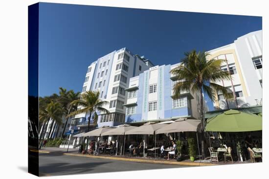 Ocean Drive, South Beach, Miami Beach, Florida, United States of America, North America-Sergio Pitamitz-Stretched Canvas