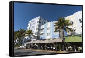 Ocean Drive, South Beach, Miami Beach, Florida, United States of America, North America-Sergio Pitamitz-Framed Stretched Canvas