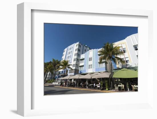 Ocean Drive, South Beach, Miami Beach, Florida, United States of America, North America-Sergio Pitamitz-Framed Photographic Print