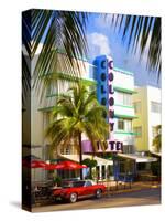 Ocean Drive, South Beach, Miami Beach, Florida, USA-Angelo Cavalli-Stretched Canvas