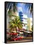 Ocean Drive, South Beach, Miami Beach, Florida, USA-Angelo Cavalli-Framed Stretched Canvas