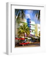 Ocean Drive, South Beach, Miami Beach, Florida, USA-Angelo Cavalli-Framed Photographic Print