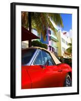 Ocean Drive, South Beach, Miami Beach, Florida, USA-Angelo Cavalli-Framed Photographic Print