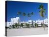 Ocean Drive, South Beach, Miami Beach, Florida, USA-Fraser Hall-Stretched Canvas