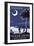 Ocean Drive, South Carolina - Palmetto Moon - Shaggin'-Lantern Press-Framed Art Print