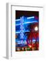 Ocean Drive with the Colony Hotel by Night - Miami Beach - Florida - USA-Philippe Hugonnard-Framed Photographic Print