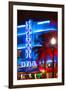 Ocean Drive with the Colony Hotel by Night - Miami Beach - Florida - USA-Philippe Hugonnard-Framed Premium Photographic Print