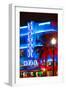 Ocean Drive with the Colony Hotel by Night - Miami Beach - Florida - USA-Philippe Hugonnard-Framed Photographic Print