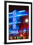 Ocean Drive with the Colony Hotel by Night - Miami Beach - Florida - USA-Philippe Hugonnard-Framed Photographic Print