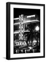 Ocean Drive with the Colony Hotel by Night - Miami Beach - Florida - USA-Philippe Hugonnard-Framed Premium Photographic Print