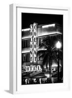 Ocean Drive with the Colony Hotel by Night - Miami Beach - Florida - USA-Philippe Hugonnard-Framed Photographic Print